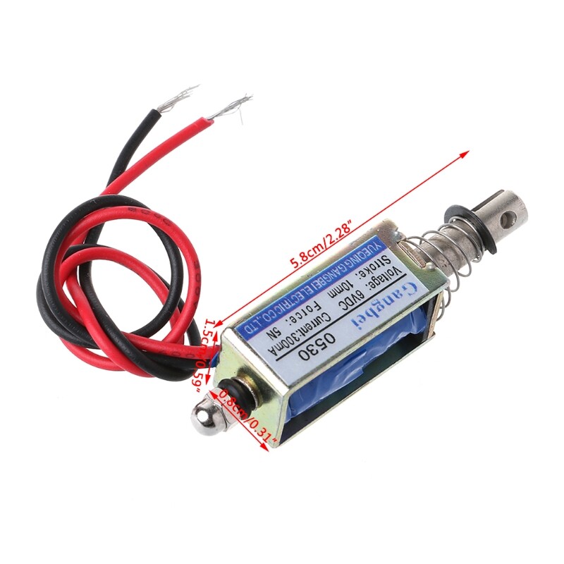 JF-0530B DC 6V 12V Push-Pull Type Gangbei-0530B Frame DC Solenoid Electromagnet