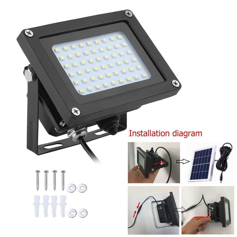 UINN 54 ĐÈN LED Năng Lượng Mặt Trời Sân Vườn An Ninh Ngoài Trời Chống Thấm Nước Cảm Biến Lũ Điểm Đèn