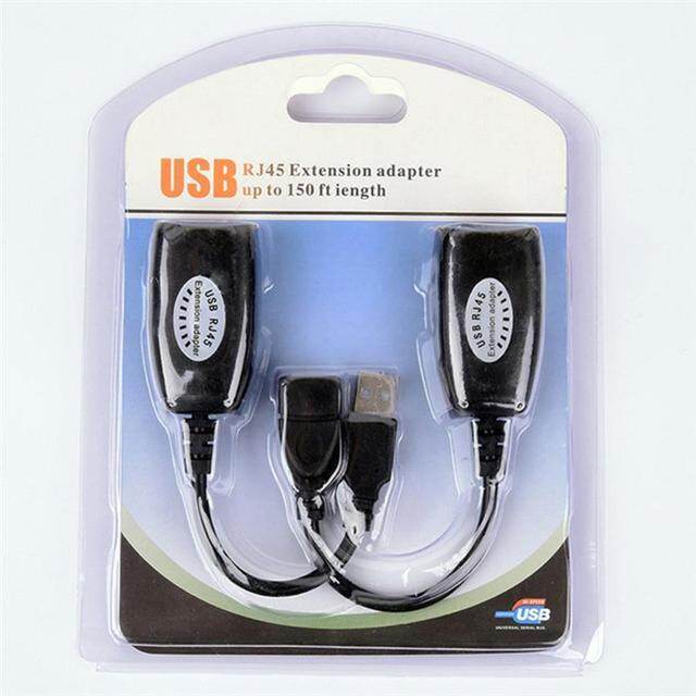 Black Usb Rj45 Network Ethernet Lan Cable Extender 50 M Signal Amplifier Professional Portable Fashion