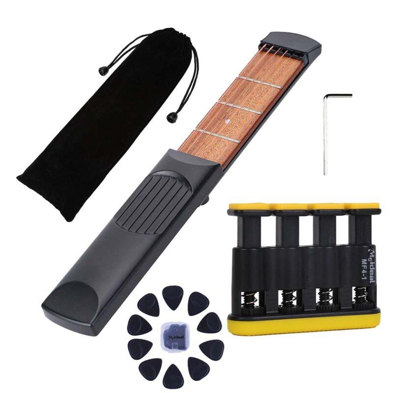 Portable 6 String 4 Fret Pocket Guitar Beginner Guitar Practice Tool Gadget For Kids And Beginners Malaysia