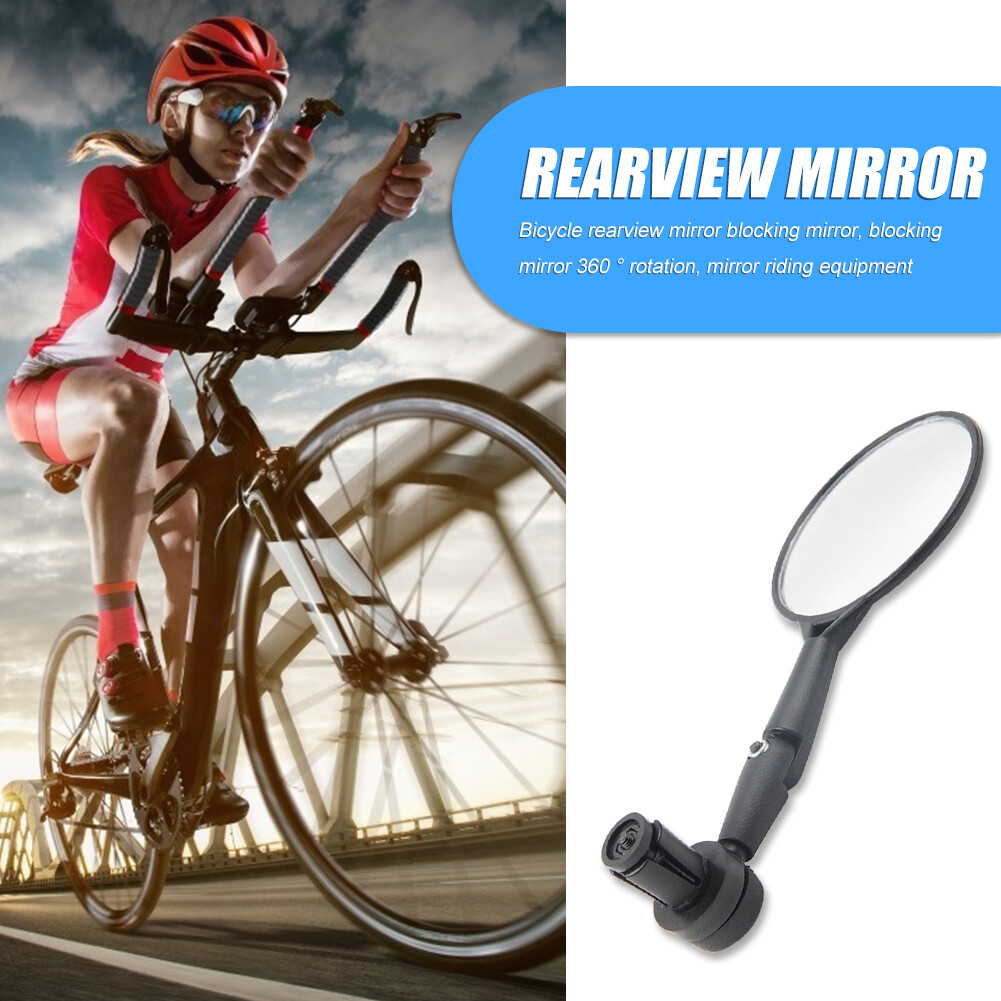 1 Cái Xe Đạp Handlebar End Mirrors 360 Xoay Xe Đạp Side Chiếu Hậu Gương