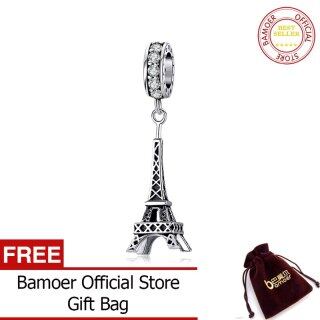 BAMOER Mặt Dây Chuyền Hình Tháp Eiffel Cổ Điển Bằng Bạc Sterling 925 Charm thumbnail