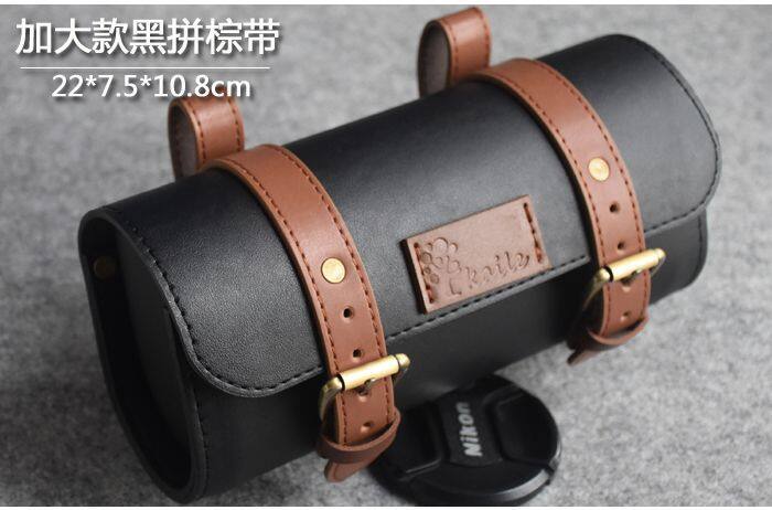 Túi đuôi xe đạp cổ điển của anh, xe đạp điện, yên xe máy, dụng cụ treo da, loạt màu phù hợp