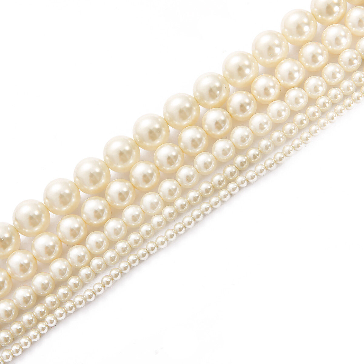 40-140pcs/Bag 3/4/6/8/10mm AAA High Quality Glass Pearls Beads Charm Loose Beads For Jewelry Making DIY Bracelet Earrings Necklace