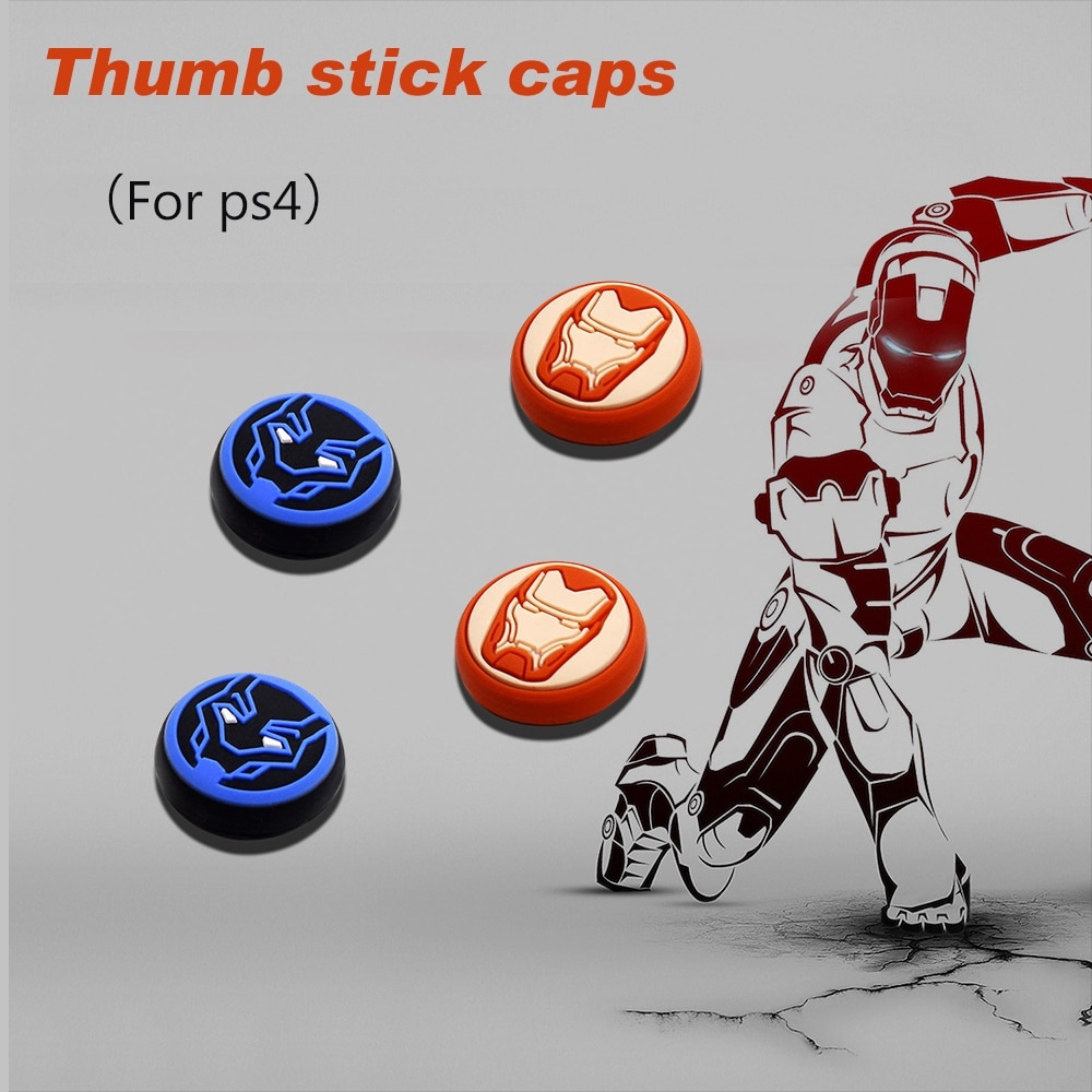 PS5 2PCS Thumb Grip Caps Playstation4 NS Switch Pro Controller Joystick Cap Silicone Rubber Individual Thumb Grip Caps  M4