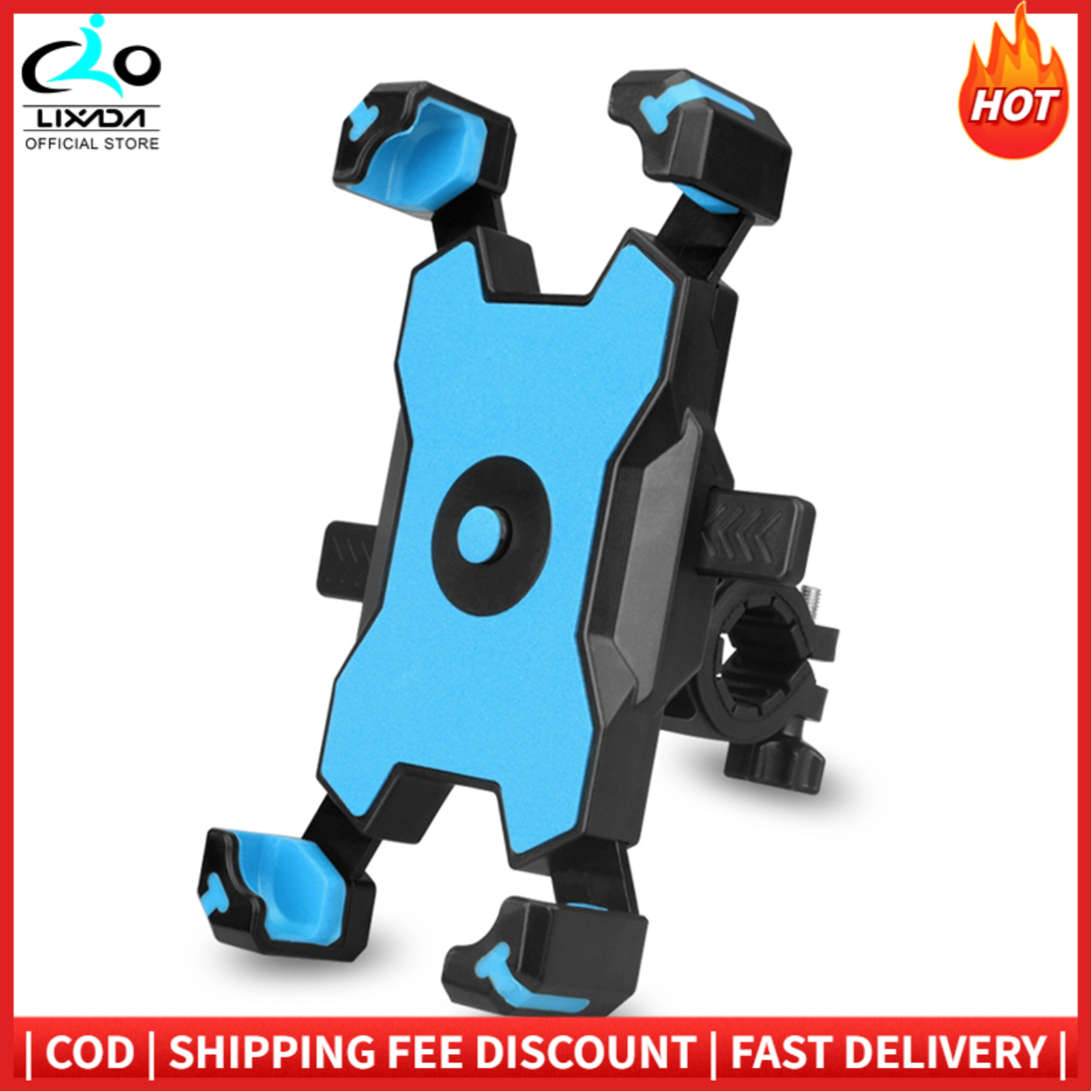 Quick Lock Bicycle Mobile Phone Holder 360° Rotation Adjustable Motorcycle Phone Mount Rear View Mirror Phone Bracket for Mountain Bike Road Bicycle