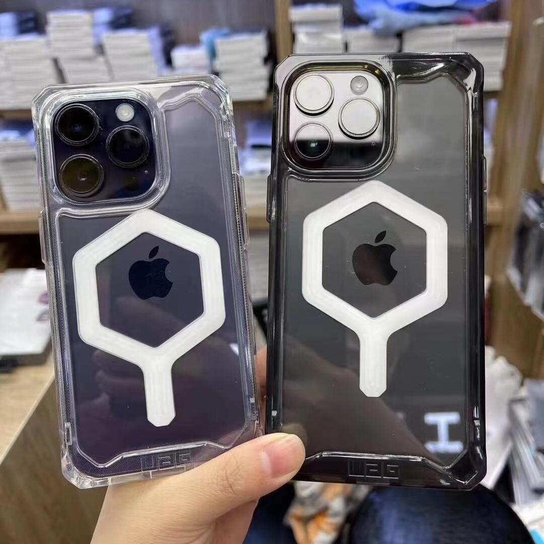 Ốp UAG Ice Magsafe Mới Cho iPhone 14 Pro Max 14 Plus 14 Pro 14 Ốp Plyo MagSafe Ốp Bảo Vệ Chống Rơi Trong Mờ Ốp iPhone 14 Pro