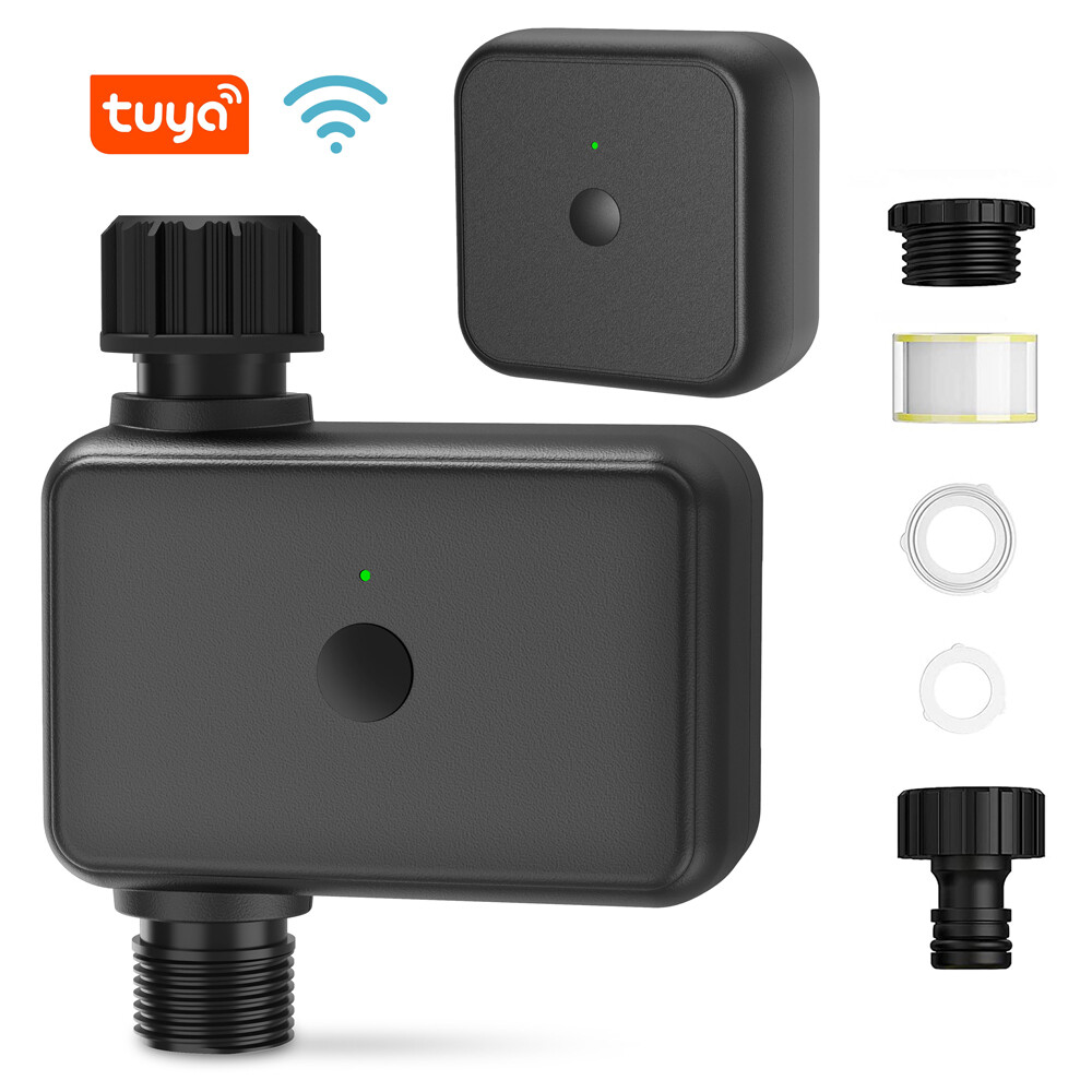 Smart Sensor Tuya Wifi Gardening Automatic Irrigation Water Timer Automatic Watering Device Garden Balcony Rain Sensing Control Intelligent Irrigation System Controller