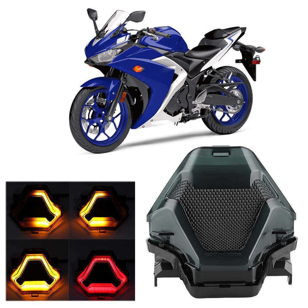ไฟเบรคท้ายไฟเลี้ยวLEDเหมาะสำหรับYamaha YZF R3 R25 Y15ZR MT07 FZ07 LC150