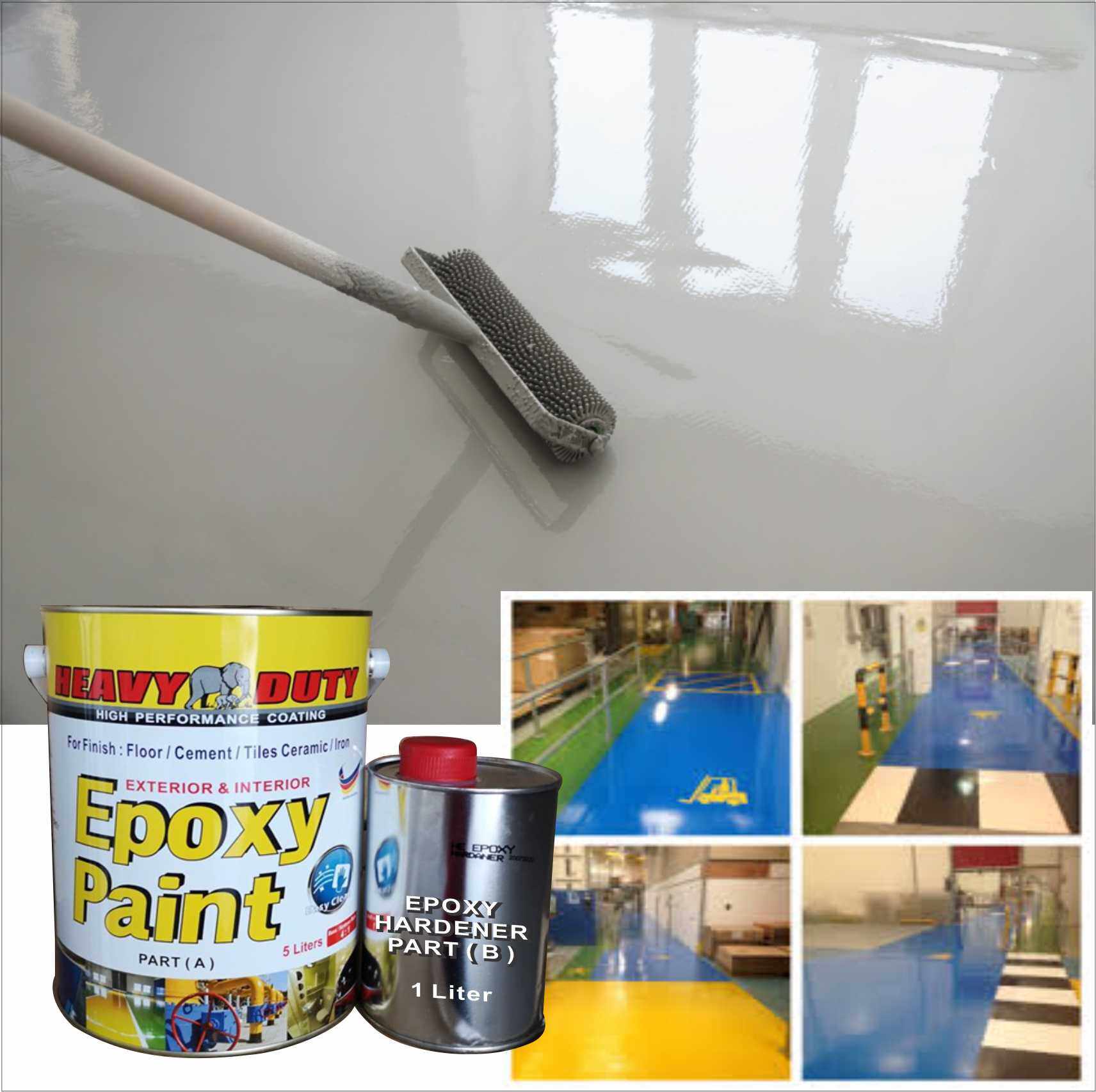 5 LITER ( Metallic Epoxy Paint ) 5L METALLIC EPOXY FLOOR PAINT [ HEAVY