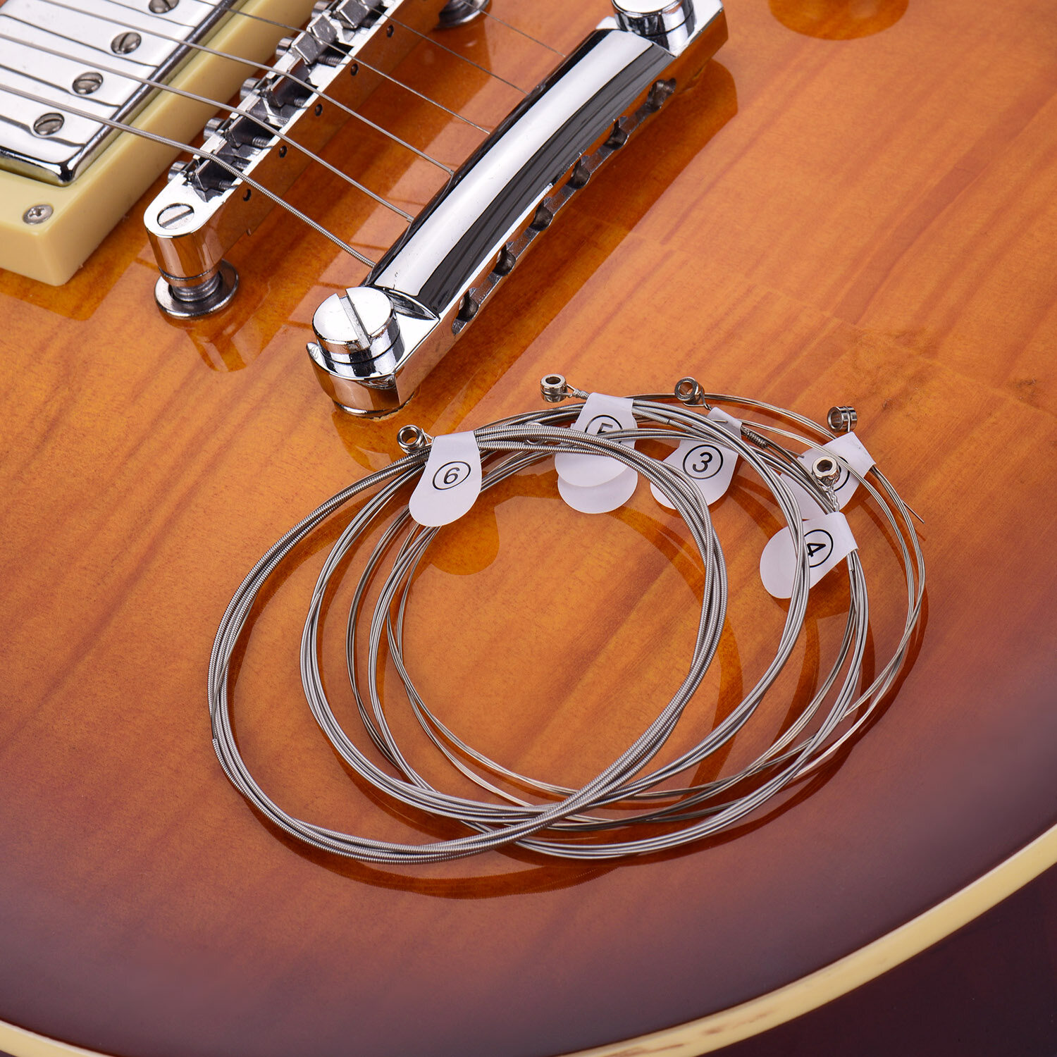 ZIKO DN-009 Dây Đàn Guitar Siêu Nhẹ Cho Guitar Điện Lớp Phủ Namo Lõi Lục Giác Bộ 6 Dây Cuộn Niken
