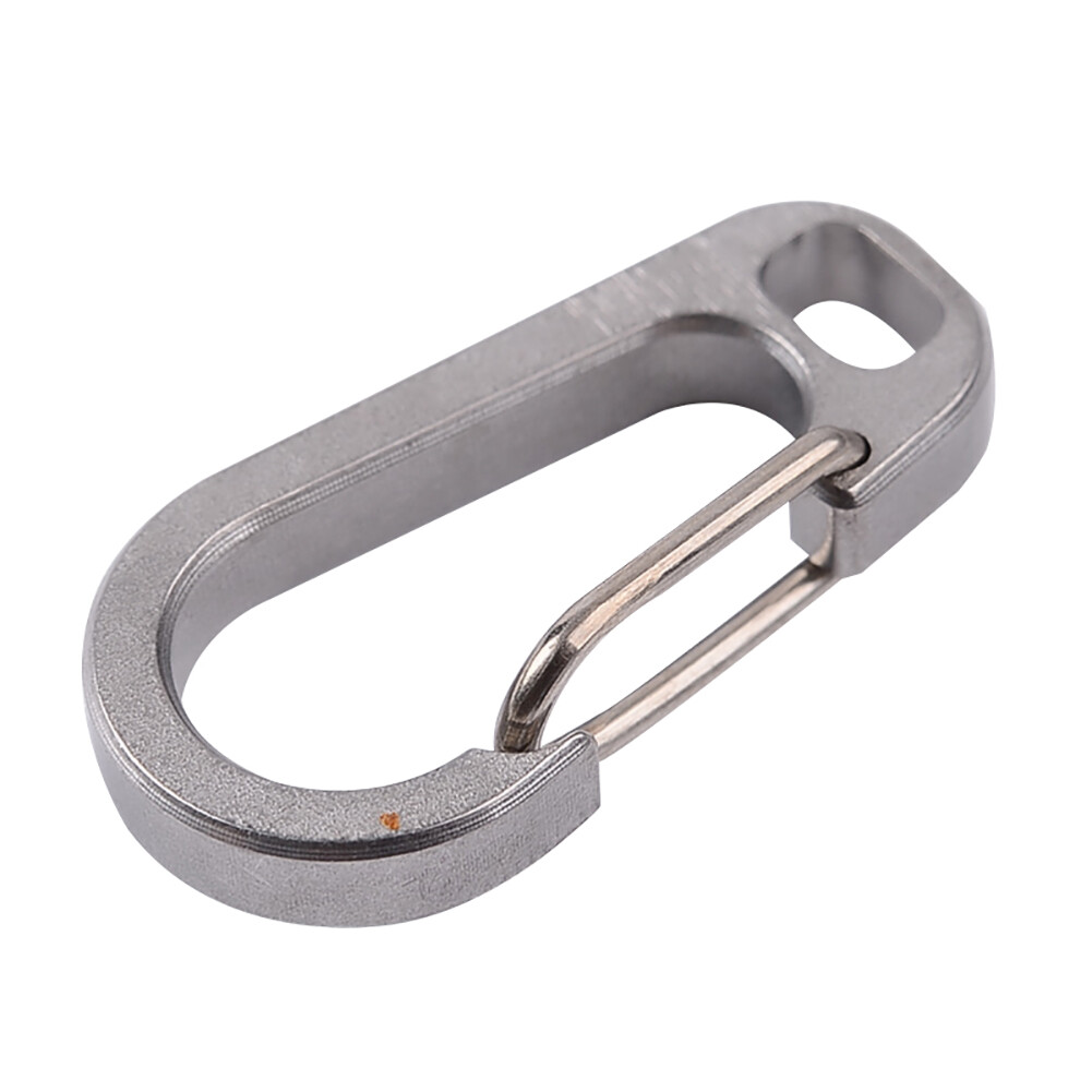 Honrane Carabiner Keychain Buckle Titanium Alloy Waist Belt Clip Anti-lost Hanger Tool