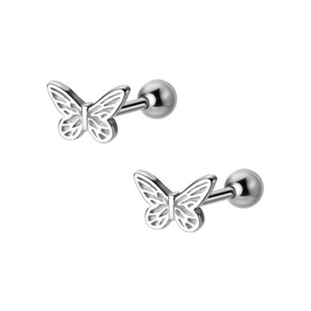 Women's Hollow Butterfly Stud Earrings Fashion Simple Earrings