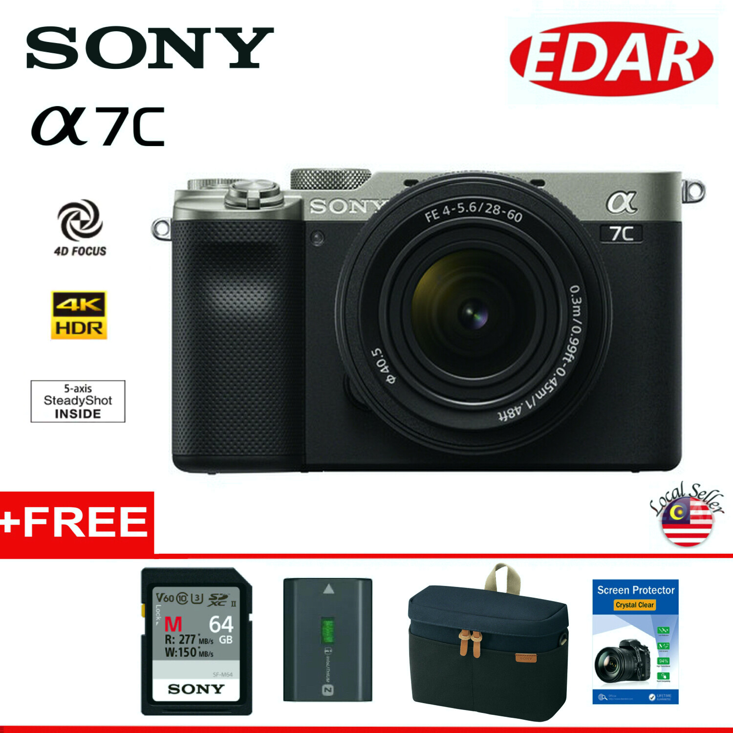 Sony Alpha a7C Mirrorless Digital Camera with 2860mm Lens (Sony