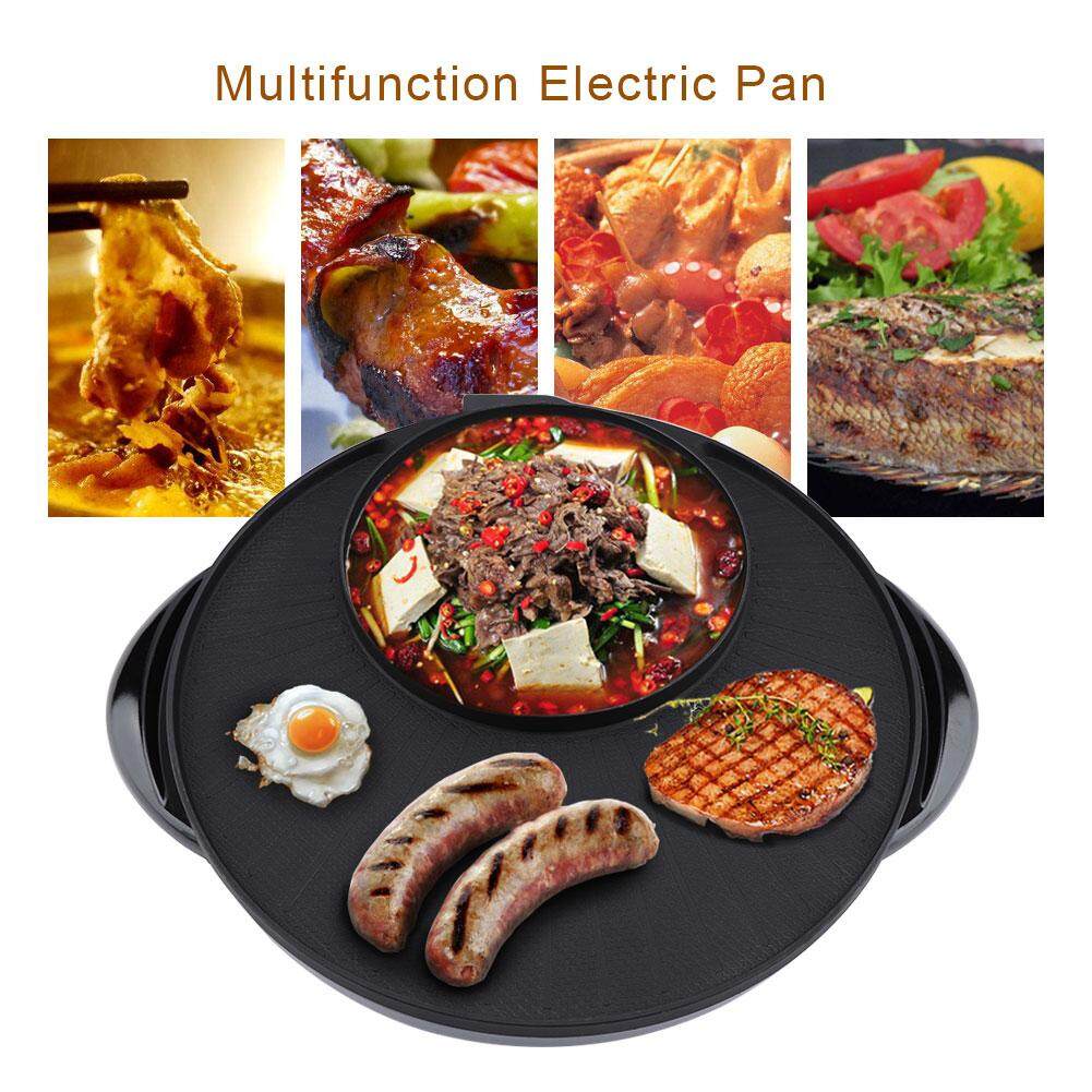 Đa năng Để Bàn Điện Chảo Chống Dính BBQ Thịt Nướng Không Khói Nồi EU Cắm Vào Ổ Điện 220 V