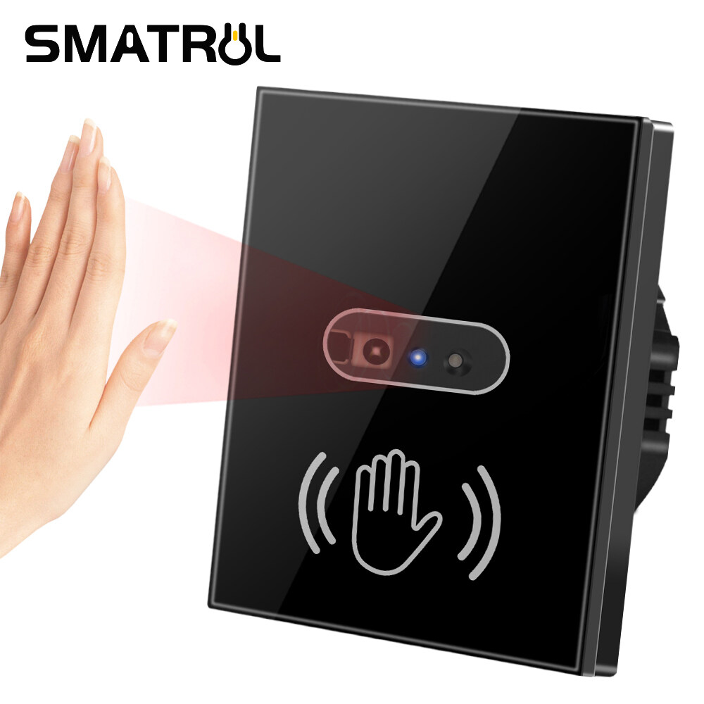 SMATRUL Wall Infrared Sensor Light Switch,NO touch Motion Sensor Switch