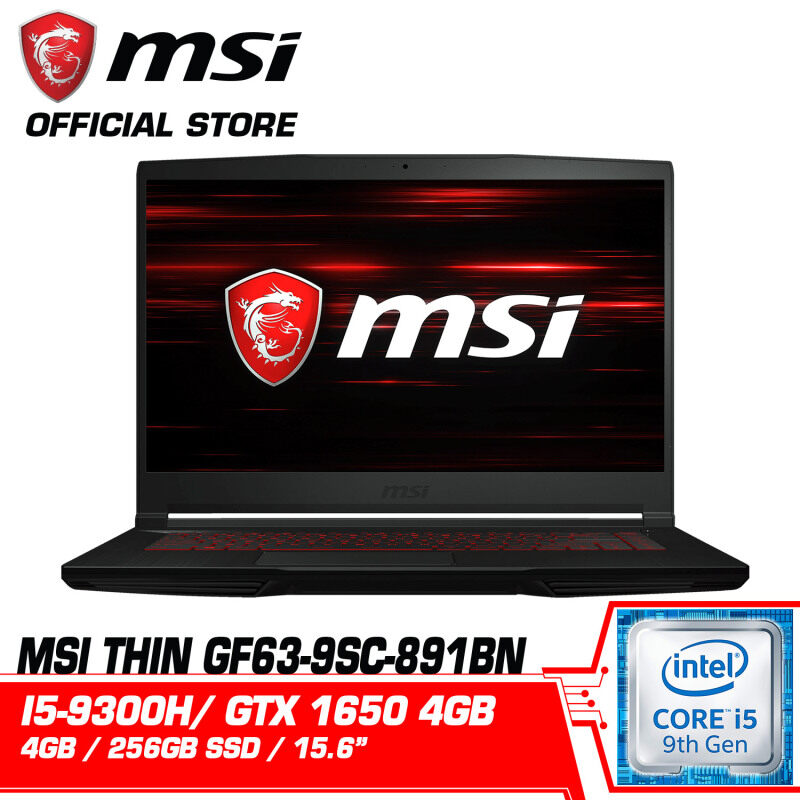 GF63 Thin Bezel Gaming 9SC 891BN (GeForce® GTX 1650 ,GDDR5 4GB) Malaysia