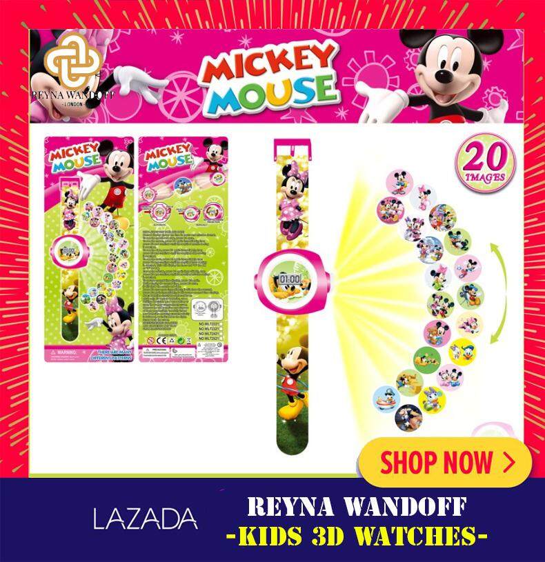 Kids Cartoon 3D Projector Fun Rotary Watches Malaysia