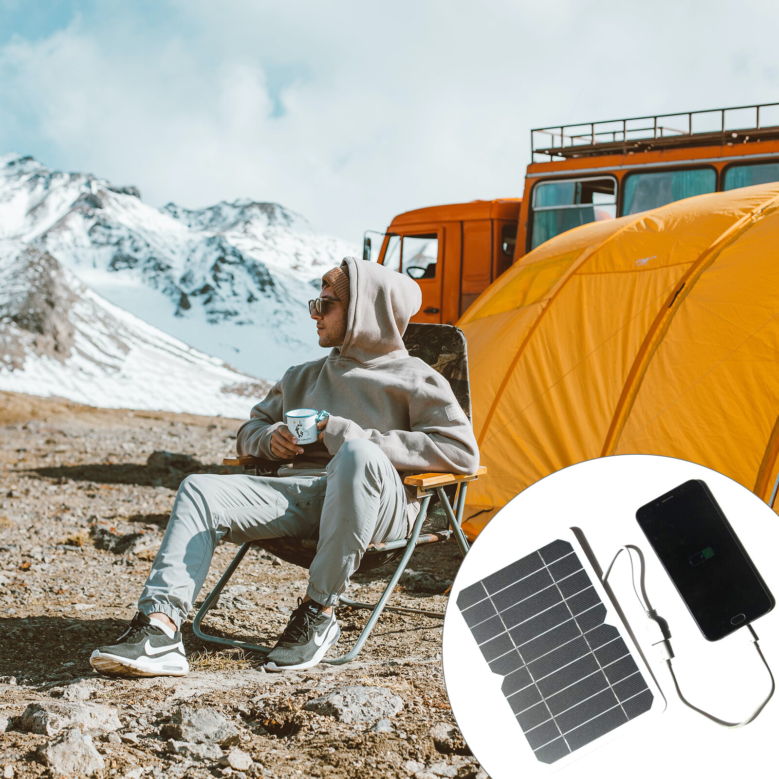 KKmoon Tấm Pin Năng Lượng Mặt Trời Nhỏ 5W/2W 5V Kèm USB Tấm Pin Mặt Trời Silicon Đơn Tinh Thể Tự Làm Tấm Pin Năng Lượng Mặt Trời Di Động Cắm Trại Chống Nước Cho Điện Thoại Di Động