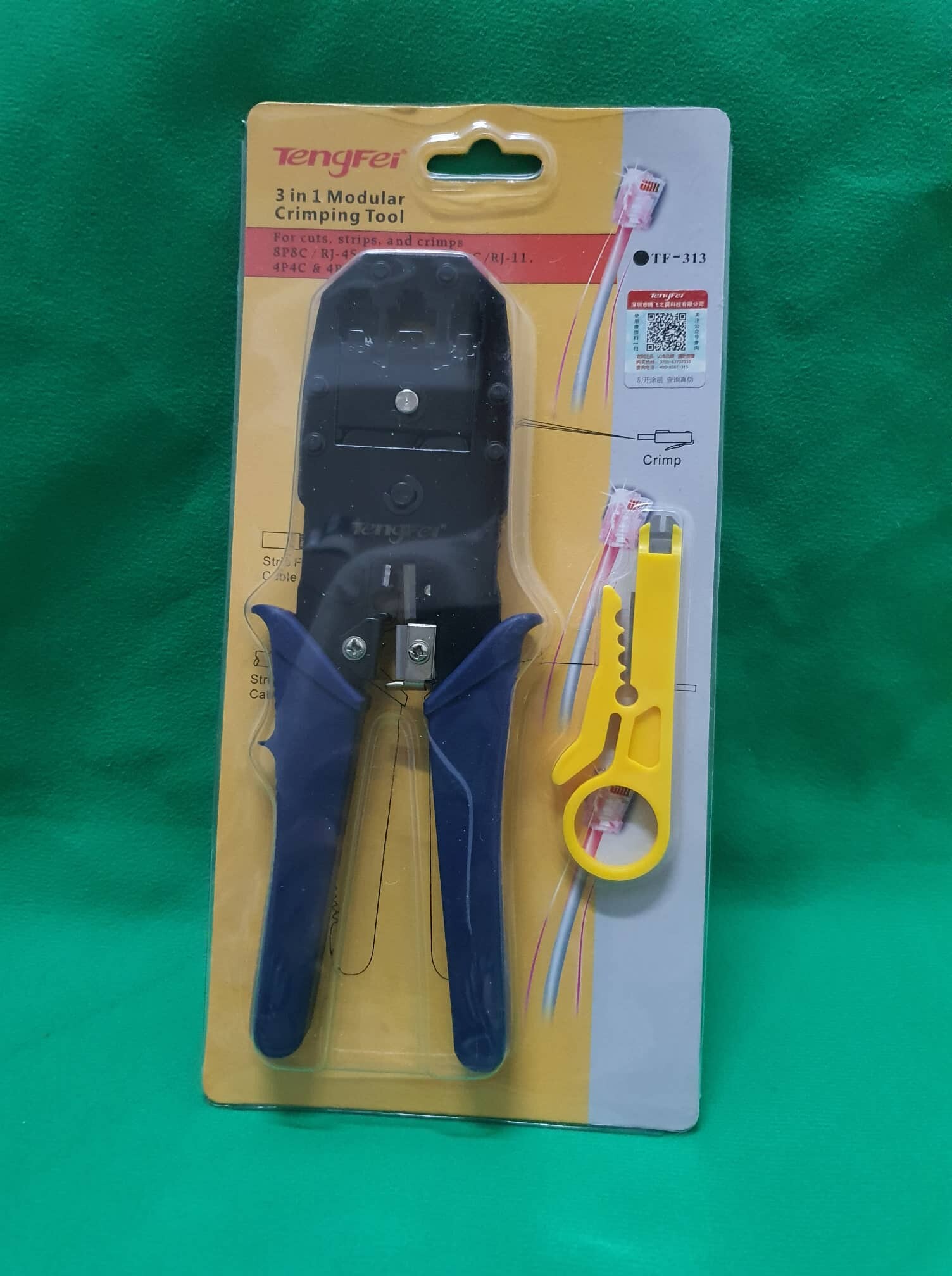 Lan cable cutter network crimping tool crimper cat5e cat6 pliers TESTER