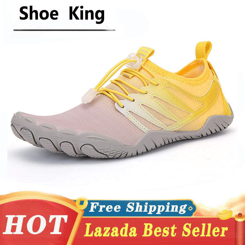 [Shoe King] รองเท้าน้ำคู่ใหม่สวมรองเท้าต้นน้ำกันลื่น, รองเท้าขี่จักรยานเดินป่ากลางแจ้ง, รองเท้าเดินสำหรับผู้ชาย, รองเท้าชายหาดแบบสบาย ๆ