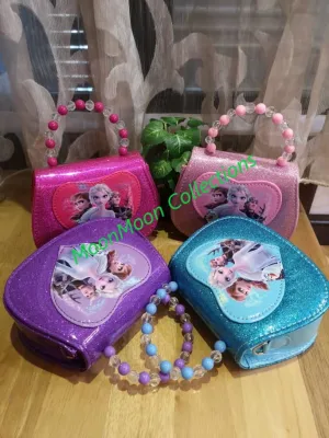 Cartoon Hard Cover Bag Frozen Slingbag Handbag For Kids #readystock in malaysia