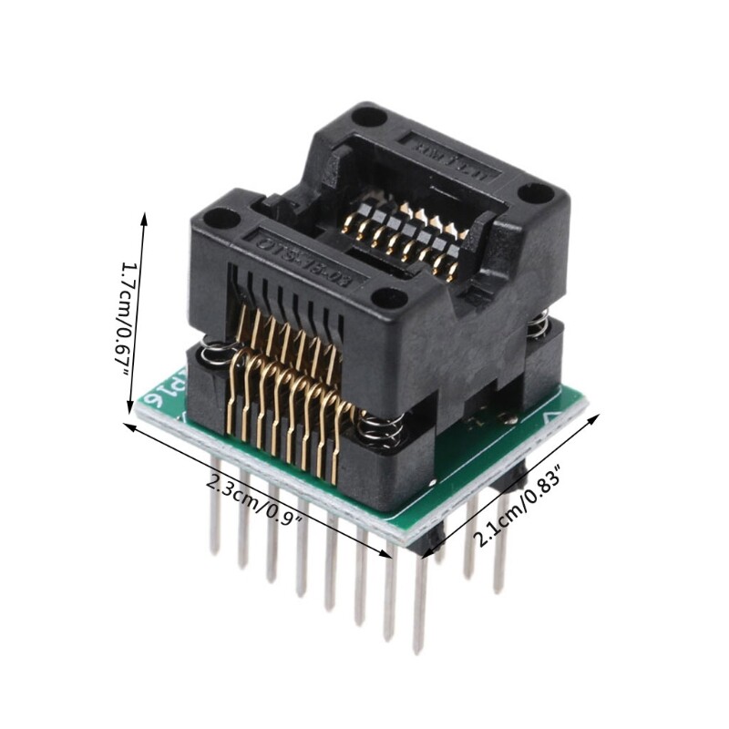 【New Arrival】 SOP16 TO DIP16 IC Socket SOP16 Turn DIP16 Programmer Adapter 150mil Write for Se