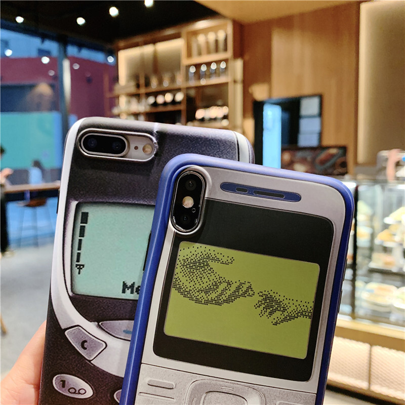 Funny Classical TPU Fitted Phone Case For Apple iPhone 13 Pro Max 12 Pro Max 11 Pro Max Retro Nokia Patterned Soft Case For iPhone X XR XS Max 6 6s 7 8 Plus