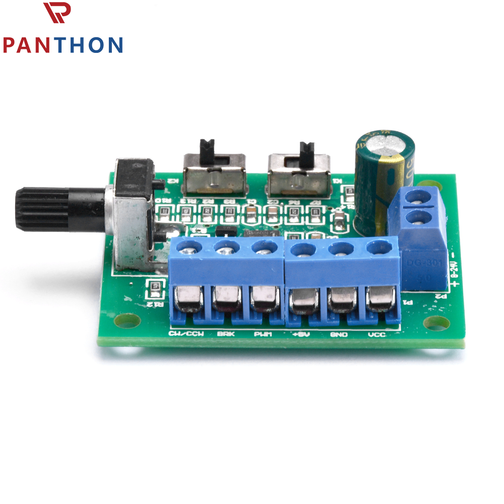 Panthon dc 8-24v brushless dc motor governor with drive brushless motor pwm speed control board forward reverse switch