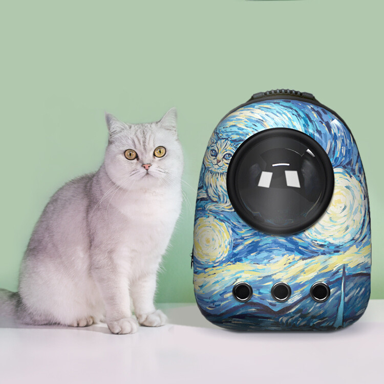 Pet Cats Dogs Backpack Window Astronaut Bag Carrier Capsule Corp Cats Double Shoulder Bag Fashion Small Pet Trave