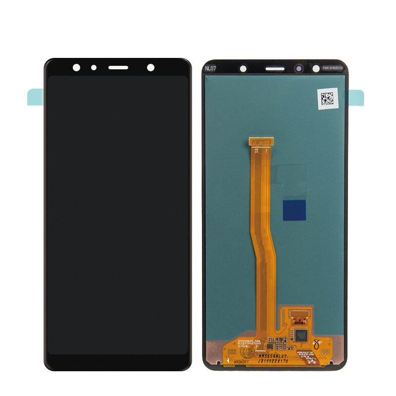 Với khung màn hình LCD cho Samsung thiên hà A7 2018 A750 Màn hình LCD Bộ linh kiện số của màn hình cảm ứng thay thế 100% thử nghiệm tốt