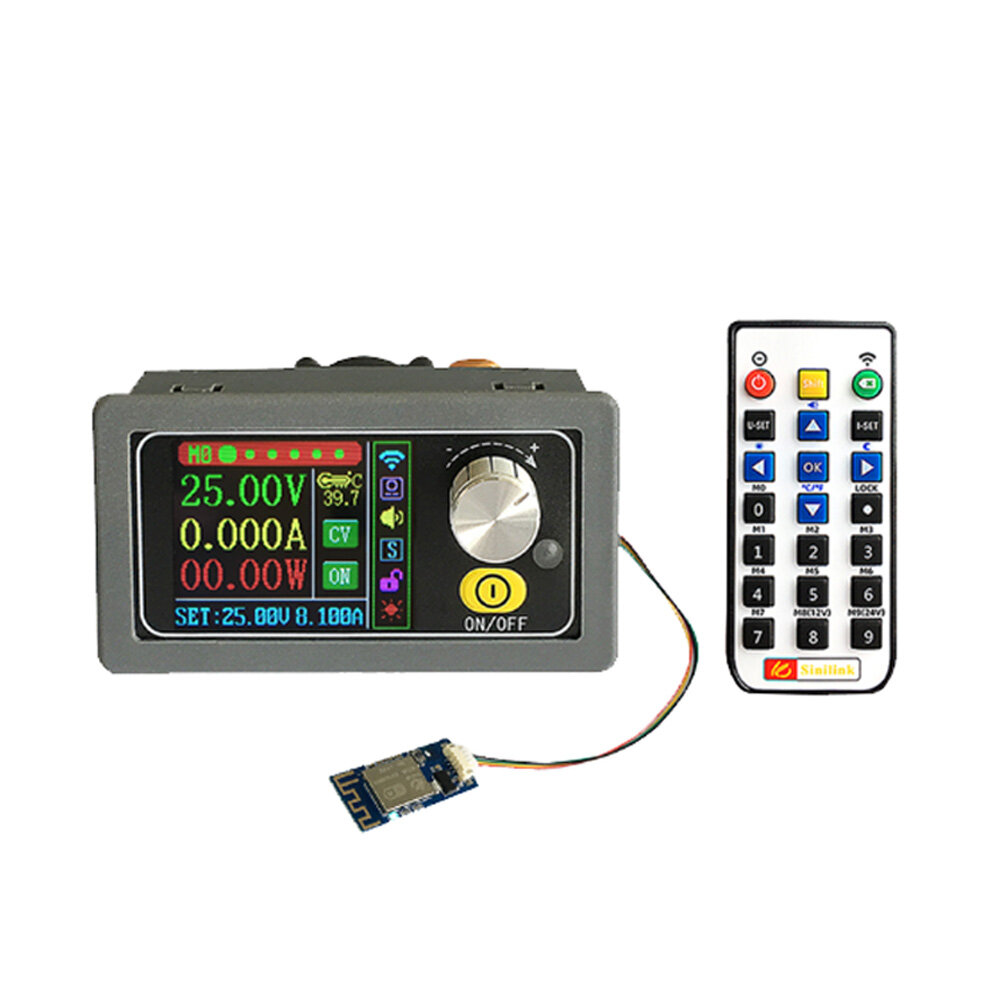 Original 400W 8A DC-DC Buck Converter CC CV 0-50V Adjustable Regulated Power Supply Diyiot