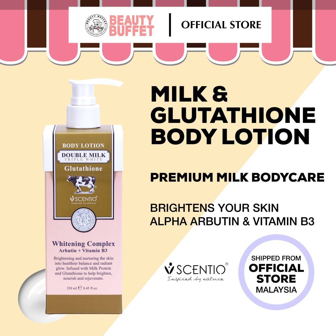 BEAUTY BUFFET Scentio Double Milk Triple White Body Lotion 250ml | Lazada
