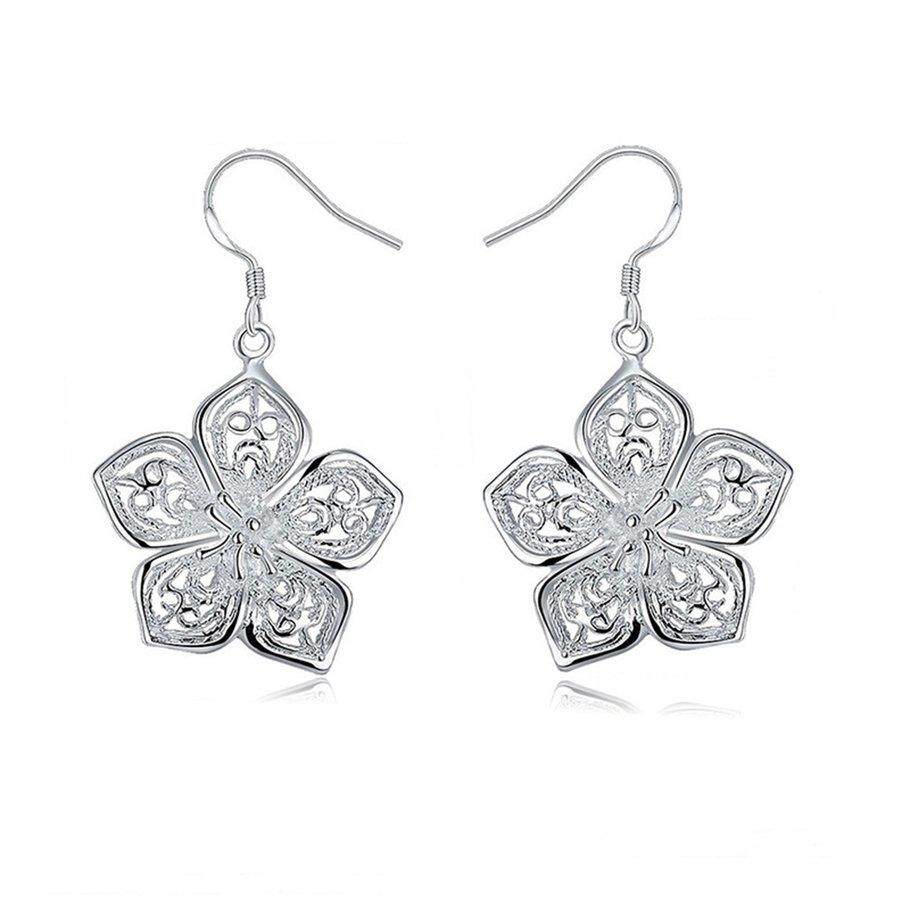 Promo Populer Melubangi Anting-anting Bunga Mawar Anting-Anting Aksesoris Fashion Berlebihan Anting-