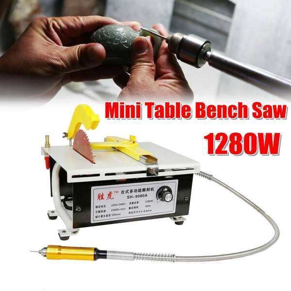 1280 W 220 V Mini Để Bàn Ghế Dự Bị Thấy Ngọc Điêu Khắc Chạm Khắc Dây Máy Đánh Bóng Băng Ghế Dự Bị Máy Xay Tiêu Chuẩn