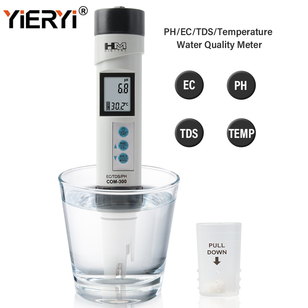 Yieryi ph meter 4 in 1 ph/tds/ec/temperature tds meter water quality tester for hydroponics, drinking water, horticulture