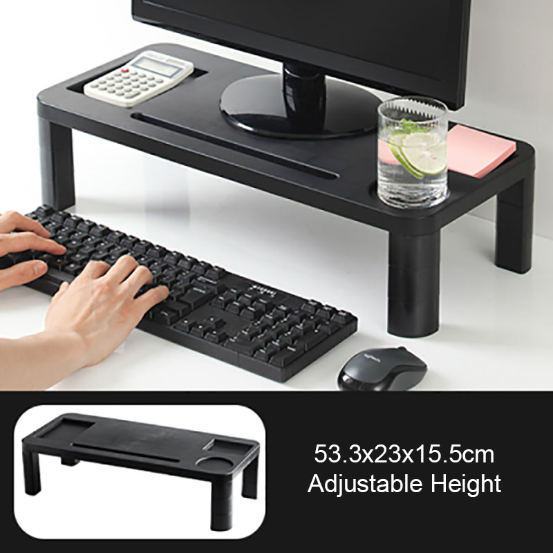 CNMF 1pcs Adjustable Computer Shelf Screen Base TV Monitor Stand Desktop Organizer