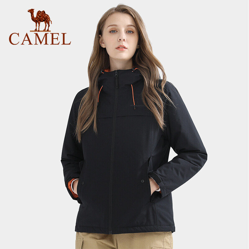 Camel women's fall and winter cotton jacket waterproof and windproof jacket