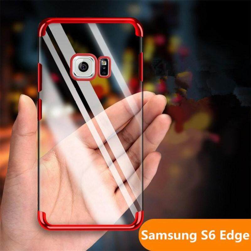 Giá Cho Samsung Galaxy S6 Edge/G925 Xi Mạ Trong Suốt Siêu Mỏng Mềm TPU dán Lưng Da Ốp Lưng