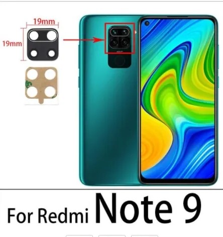 For xiaomi redmi note 9 9s 9 pro 4g 5g back rear camera glass lens with sticker replacement part