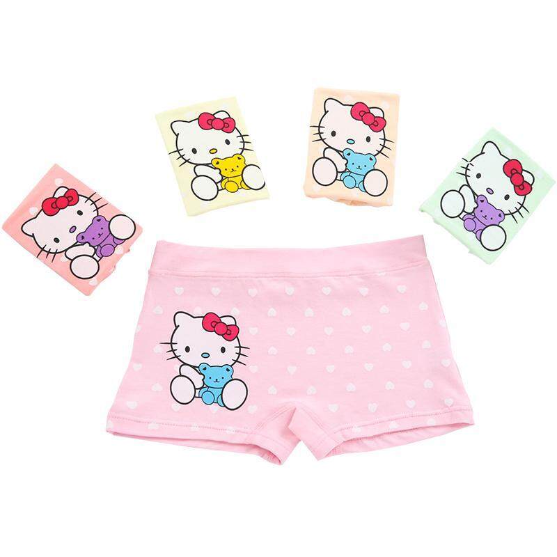 Nơi bán 4 Chiếc Quần Lót Bằng Vải Bông Mềm Cho Bé Gái Kitty Quần Lót Trẻ Em Quần Lót Trẻ Em Chất Lượng Cao