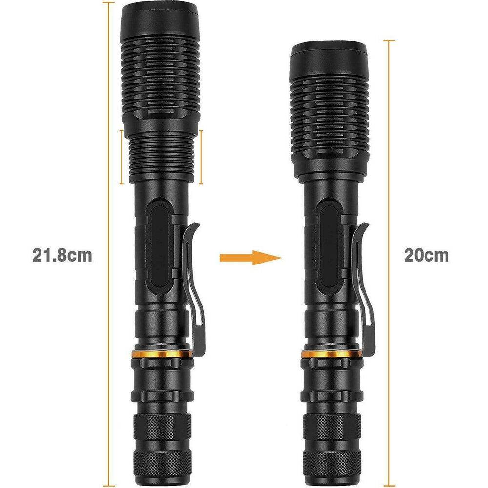 Original 350000lm siêu zoom đèn pin Tactical T6 LED Torch đèn pha cho cắm trại ngoài trời-INTL