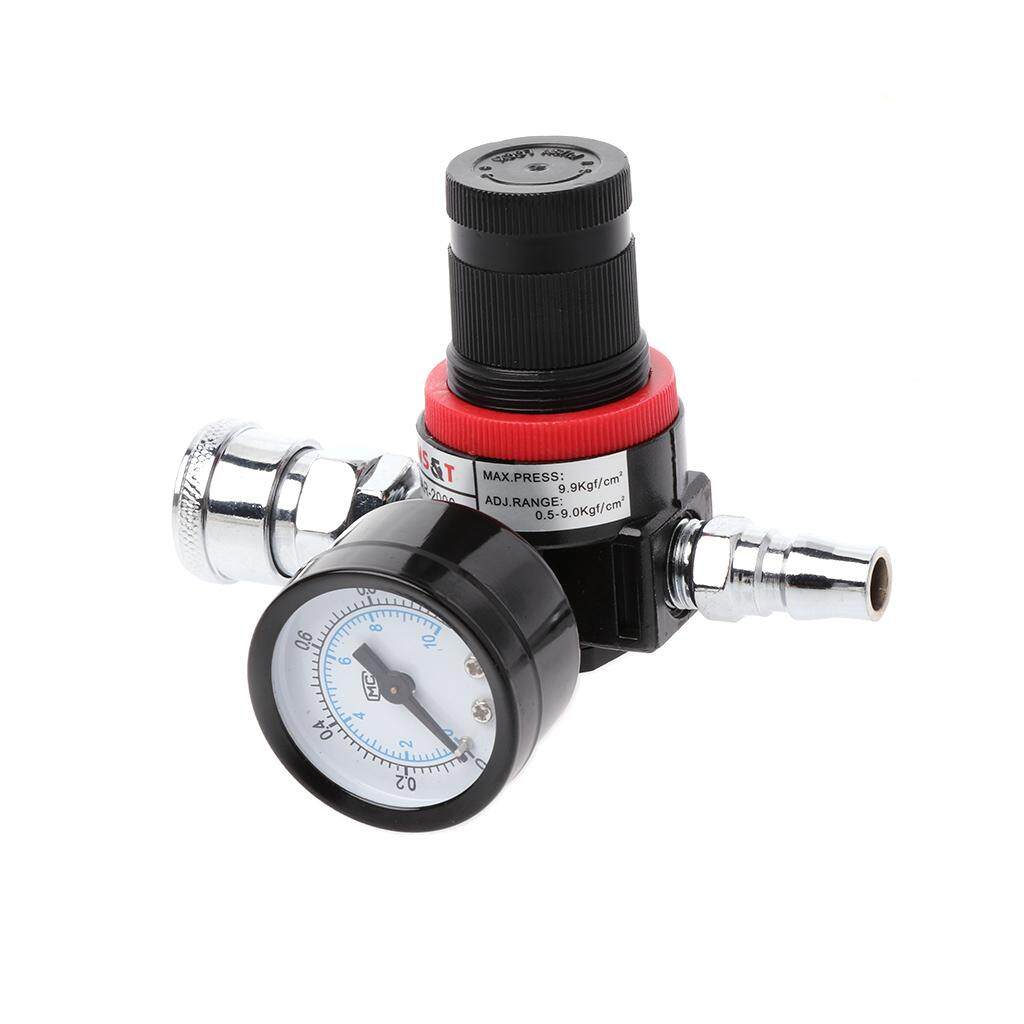 1/4 Hvlp Spray Air Regulator W/pressure Gauge Diaphragm Control Auto Paint By Xinmai Motor