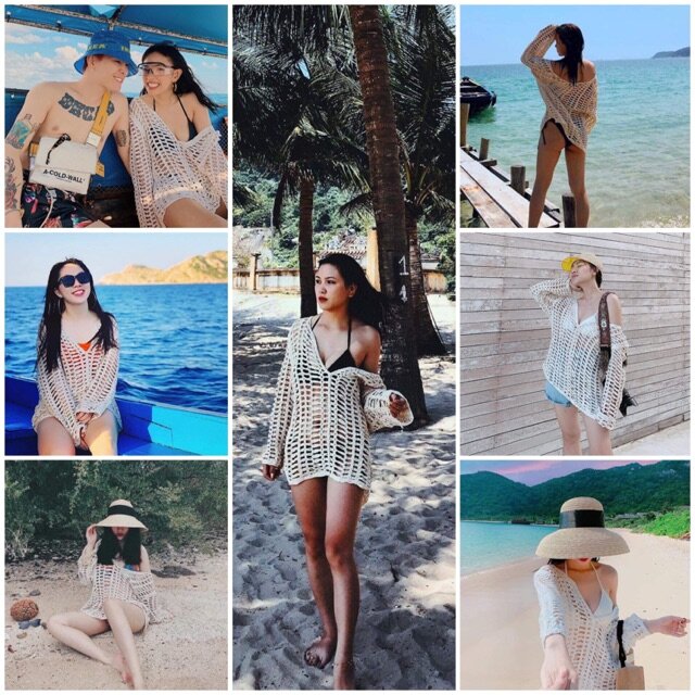 Áo lưới, áo kimono đi biển HOT