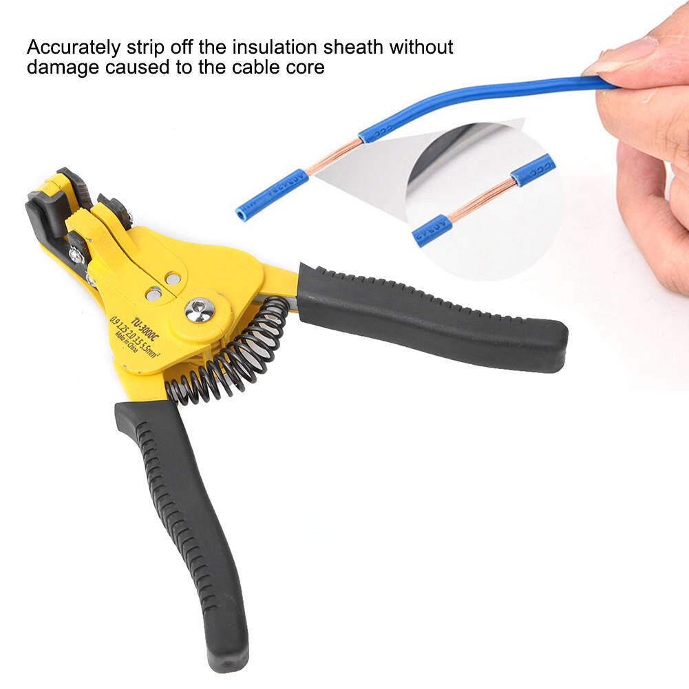 Zonejoy xuelelile Kìm Tuốt Dây Tự Động Kìm Thợ Điện Công Cụ Tước Cáp Tự Động 0.9/1.25/2.0/3.5/5.5Mm