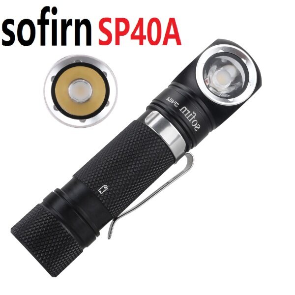 Sofirn Đèn Pha LED SP40A TIR Mới Đèn Pha LH351D 1200lm 18650 USB Sạc Được EDC Đèn Pin 18350 Kèm Đuôi Nam Châm ATR