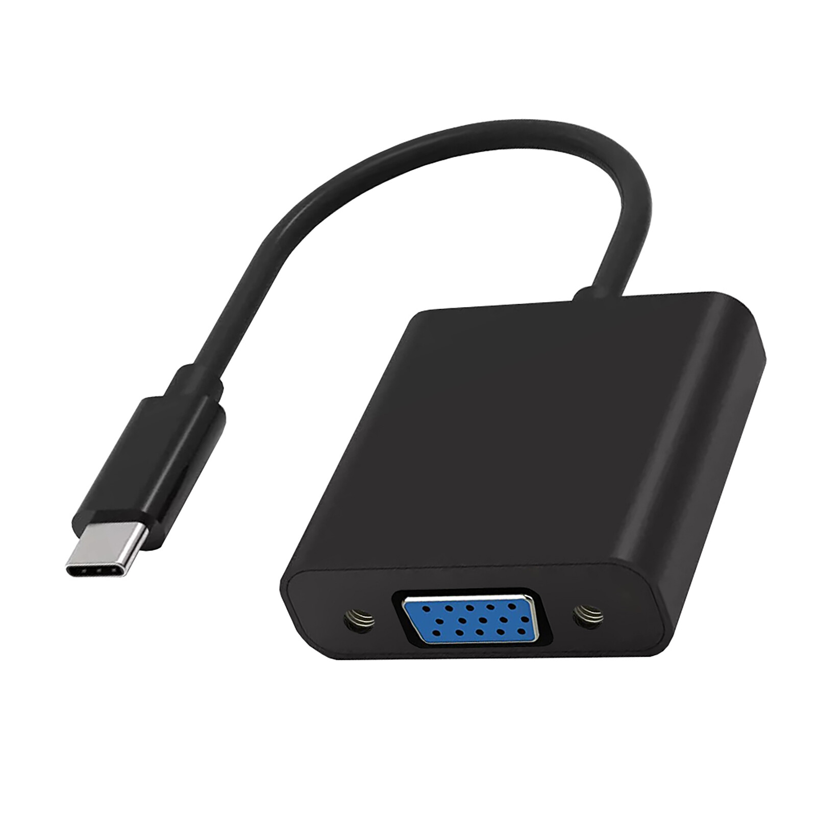 Vga adapter professional high resolution 1080p@60hz type-c to vga adapter converter cable for macbook pro 2018/2017 vga converter efficient