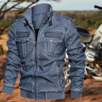 denim jacket with leather jacket