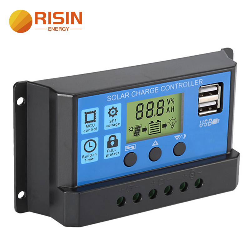 รับประกันคุณภาพ Risin Solar Charge Controller 10A 20A 30A 12V 24V PWM ...