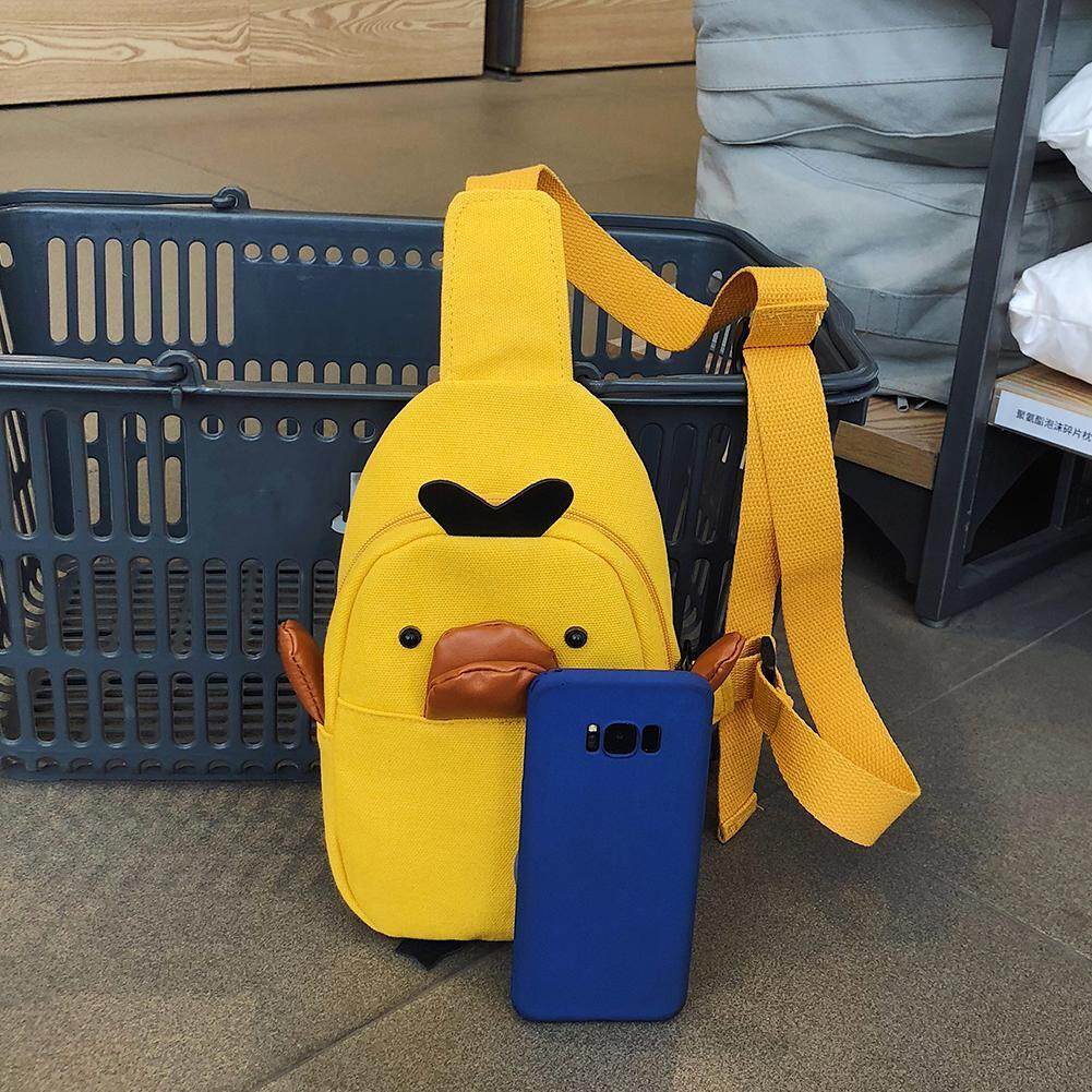 Pinfect Fashion Wanita Lucu Gadis Kartun Hewan Ayam Kanvas Tas